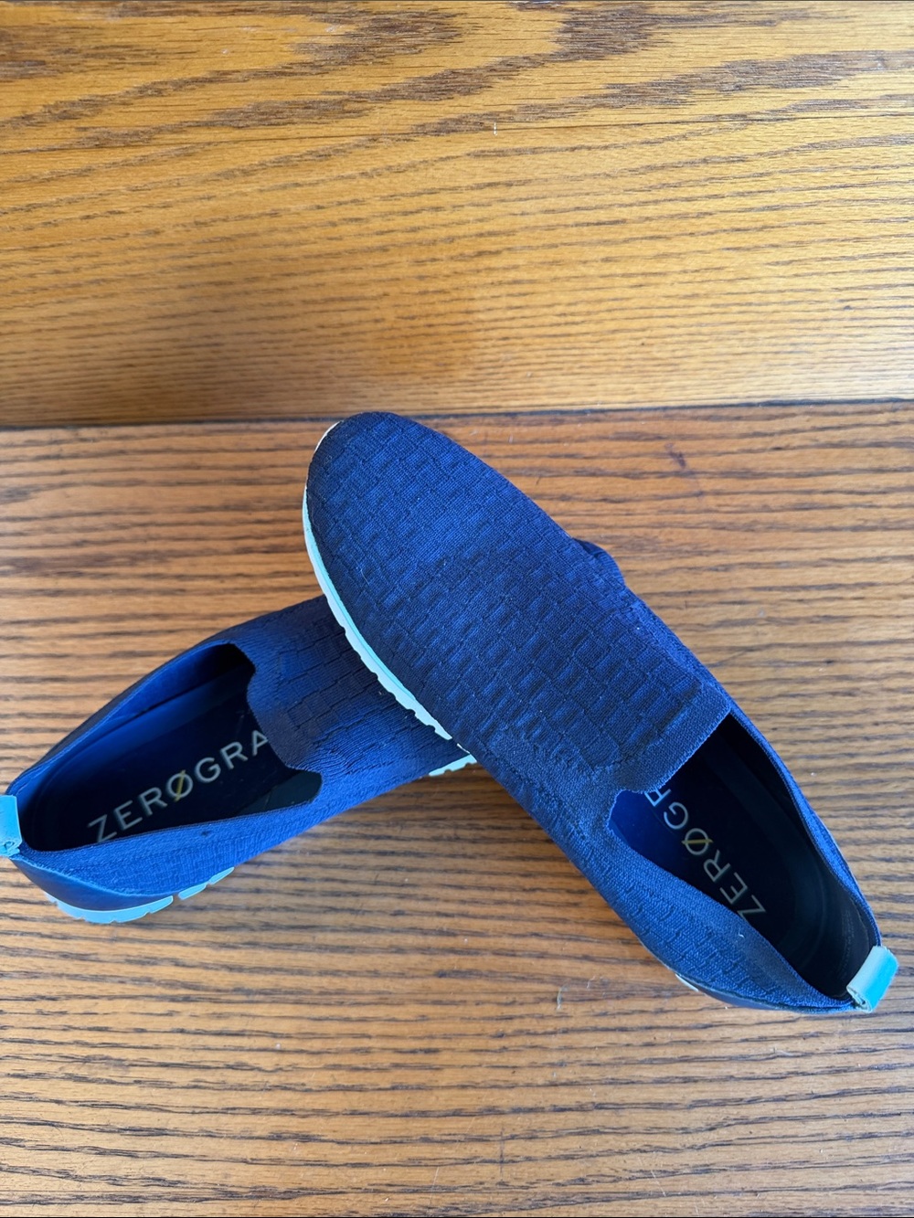 Woman’s Cole Haan Zergrand Slip-On Sneakers - Navy Blue